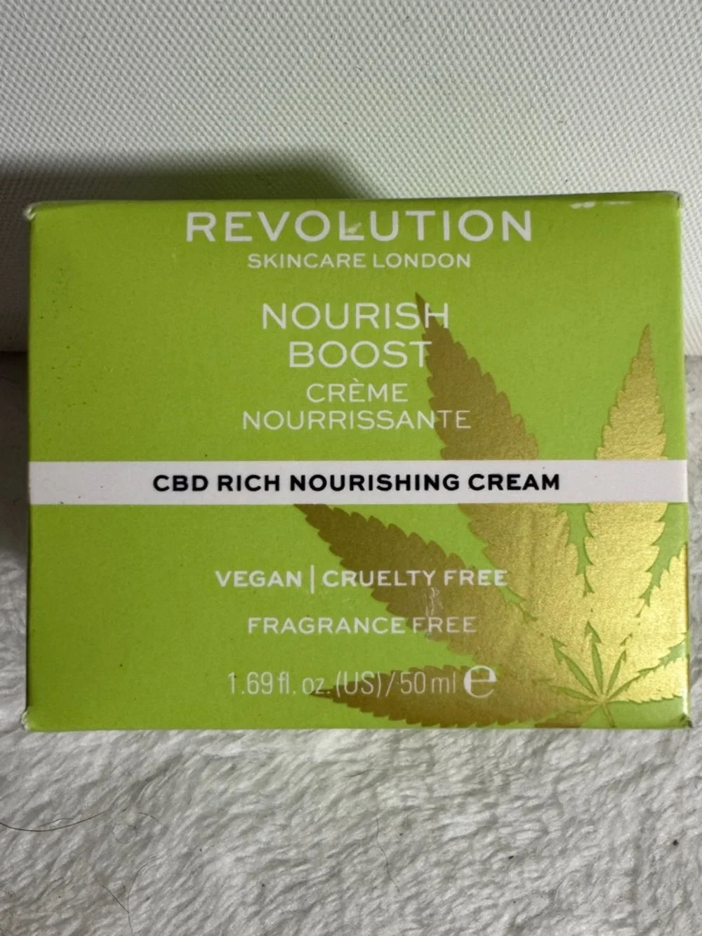 NIB Revolution Nourish Boost CBD Rich Nourishing Cream 1.69fl oz/50ml